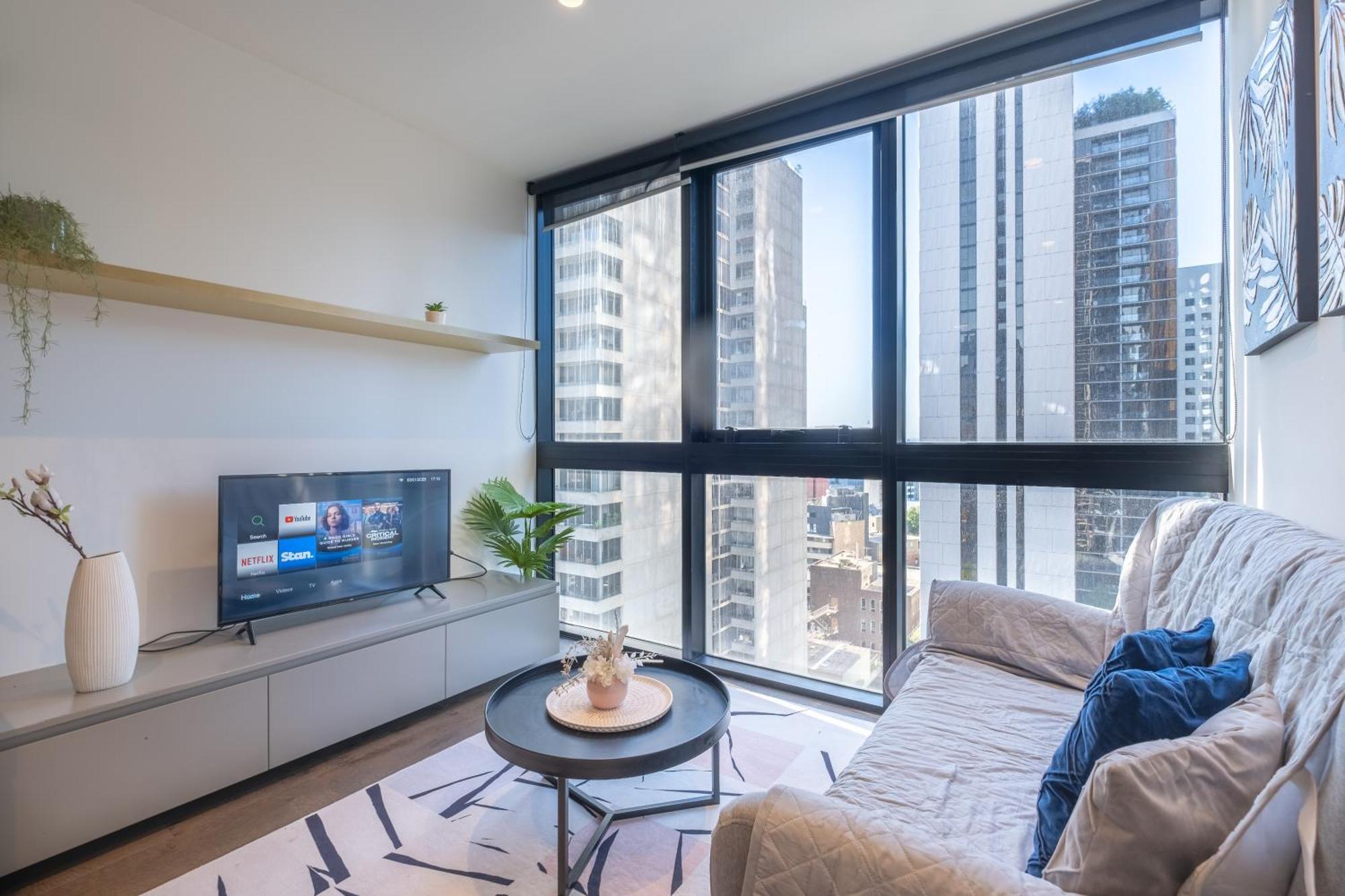 Relaxed 1Br1Ba City View Apt Wifi In Cbd Melbourne Exterior photo